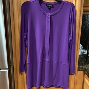 Women’s Ralph Lauren Purple long Blouse Size Xl